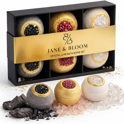 Crystal Luxe Bath Bomb Gift Set - Jane & Bloom
