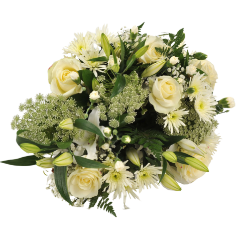 Deluxe White Flower Bouquet