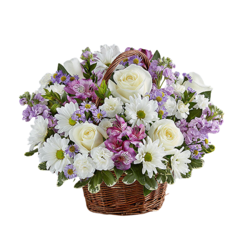 Lavender Spring Basket