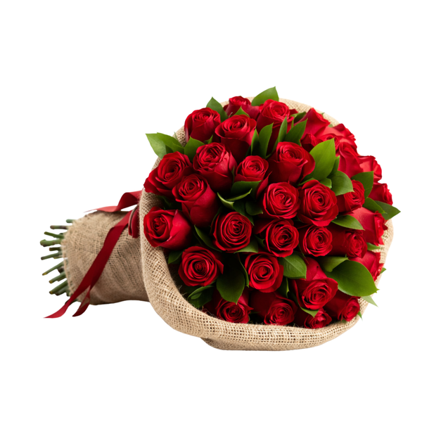 24 Red Roses Hand-tied Bouquet