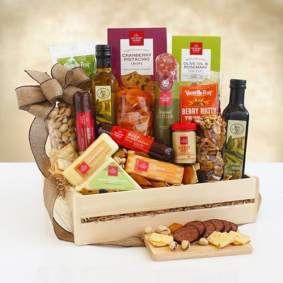 Premium Meat and Cheese Gift Basket